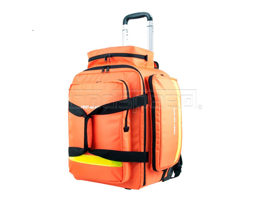 Large capacity emergency survival trolley first aid kit backpack